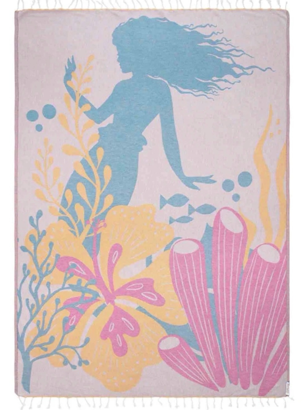 Sand Cloud Disney Little Mermaid Beach Towel– 51" x 70"– Turkish Organic Cotton